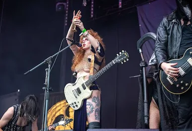 Castle Rat performing on tour